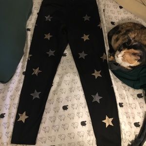 Xersion Stars Yoga Active Pants Leggings Medium